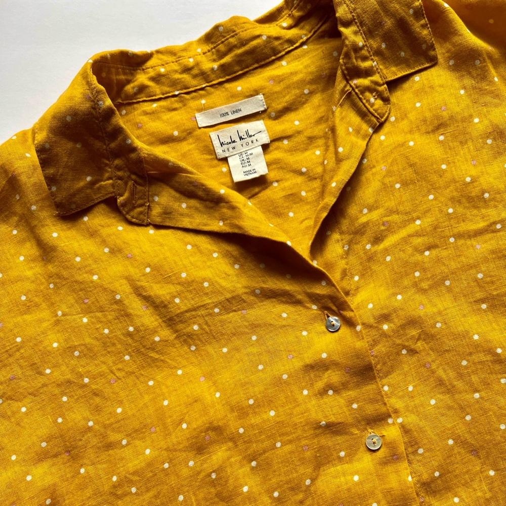 Nicole Miller Linen Shirt
